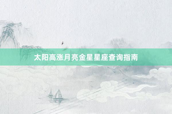 太阳高涨月亮金星星座查询指南